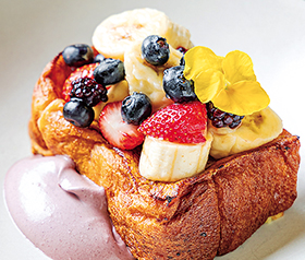 アサイーヨーグルト フレンチトースト