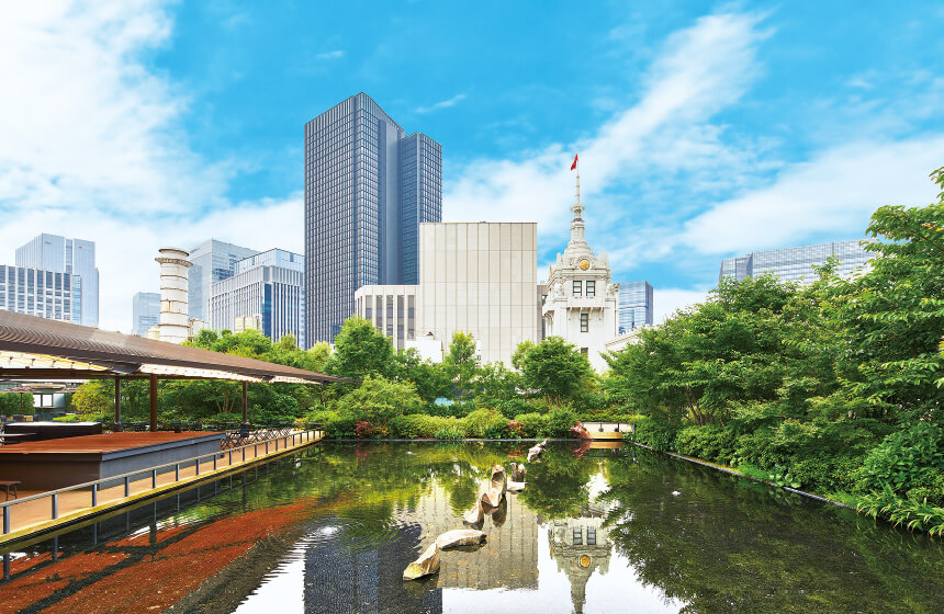 日本橋三越本店 屋上 日本橋庭園